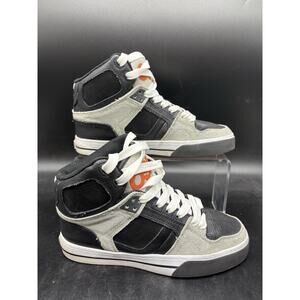 Osiris NYC 83 VLC Shoes Mens Size 5 Black Gray High Top Skate Sneakers Casual